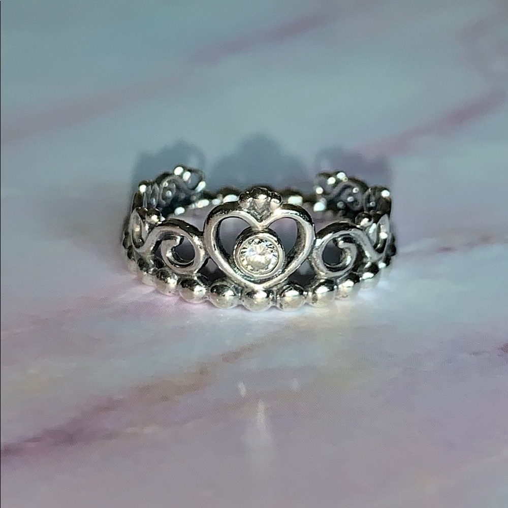 PRINCESS TIARA CROWN PANDORA RING 💍💎 ♡